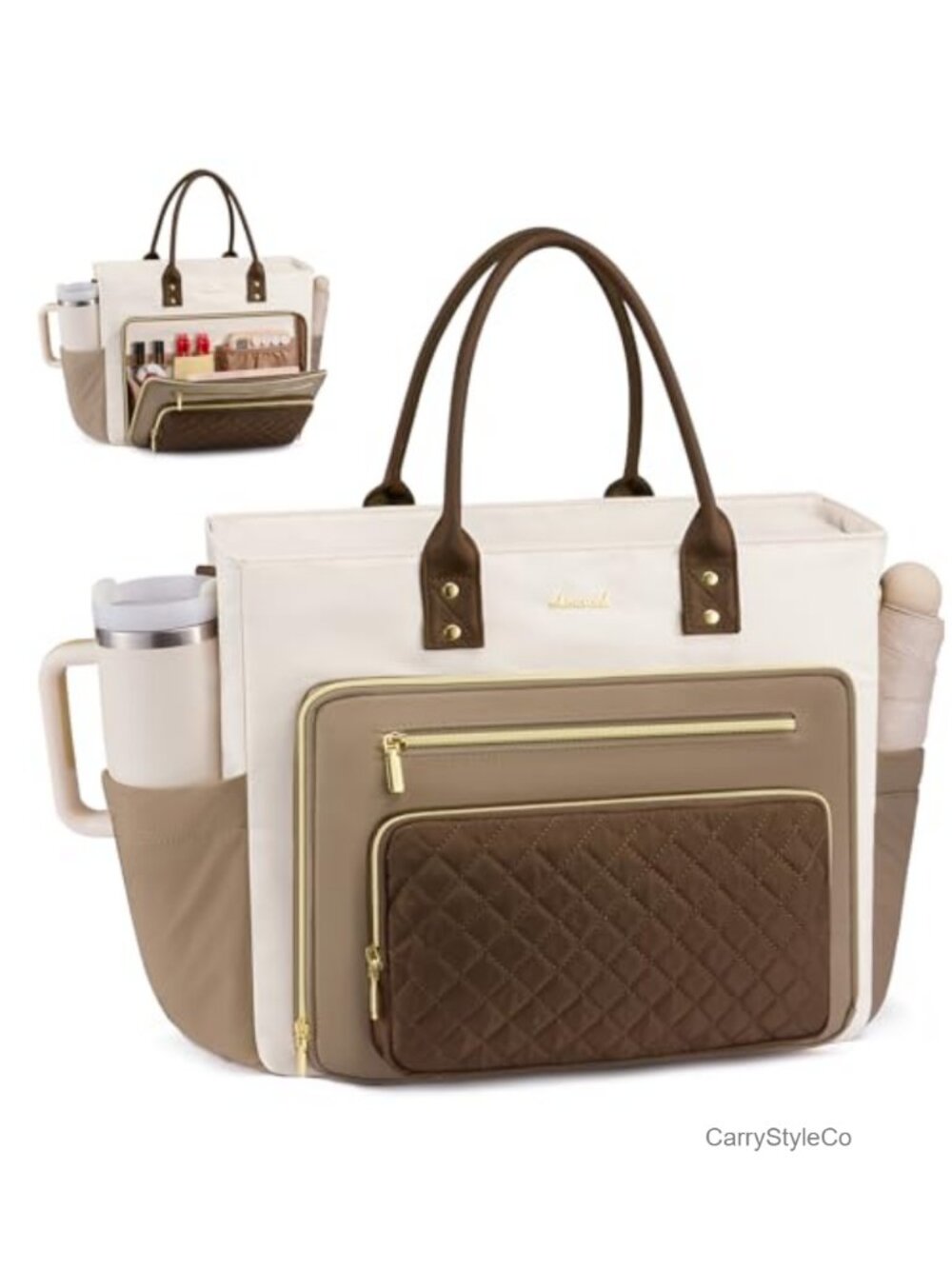 LOVEVOOK Laptop Tote Bag 15.6 Inch Water Resistant Messenger Shoulder Bag